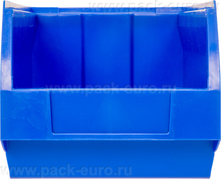Ящик сплошной 250×150×130 мм, объем 4.88 л., арт.: 5002, синий, код: 10035, арт. 5002