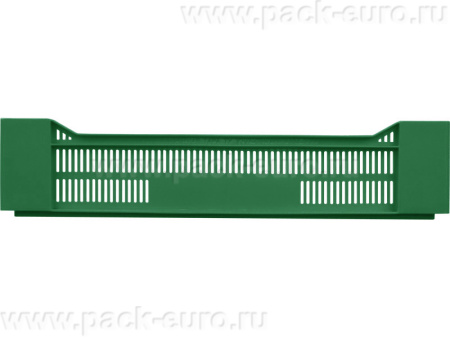 Ящик перфорированный 600×400×135, арт.: 119, объём 32.4, зелёный, код: 03005, арт. 119