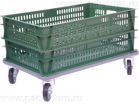 Тележка для ящиков арт.: ТЛ-7040-1, серый, код: 23083, арт. ТЛ-7040-1