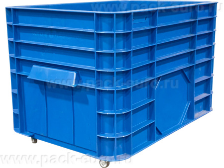Ящик 710х500х455 сплошной с колесами, арт. 425 НСТ