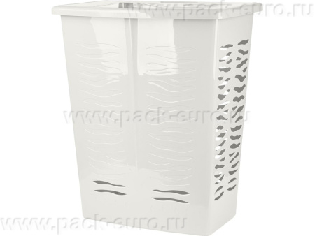 Корзина 480х345х595 60л. для белья, с откидной крышкой, стенки перф, код: 36159, арт. Keeplex Regular 60