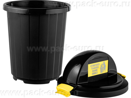 Бак 105л. с крышкой, с клапаном цв. антрацит, арт. МБ-105 антрацит крышка-клапан