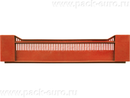 Ящик перфорированный 600×400×135, арт.: 120, объём 32.4, красный, код: 07728, арт. 120