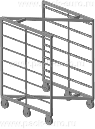 Рама для продуктов к камере термодымовой КТД-250, Z-образная, нерж.сталь