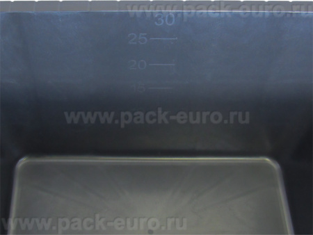 Емкость 30л. строительная, прямоугольная, без крышки, код: 40843, арт. Емкость 30 прямоугол