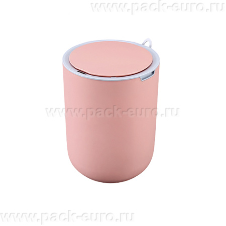 Ведро для мусора сенсорное, круг, Foodatlas JAH-6011, 8 л (розовый)