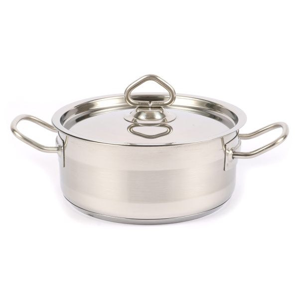 Кастрюля нержавеющая с тройным дном 200*100мм объем 3 л SD12010, арт. SD12010 Кастрюля нержавеющая с тройным дном 200*100мм объем 3 л SD12010, арт. SD12010