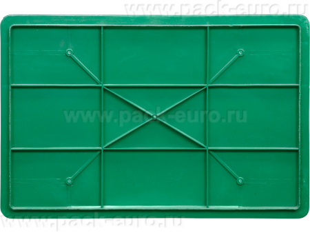 Ящик сплошной 600×400×410 мм, объем 84 л., арт.: 203-2, зелёный, код: 11548, арт. 203-2