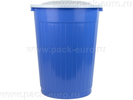 Бочка-бак хозяйственный 80л с боковыми ручками и белой крышкой, код: 35829, арт. ББХ-80(Р)