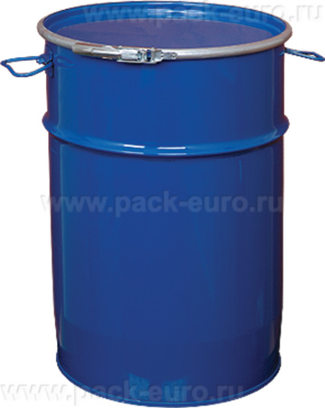Бочка стальная 50л с крышкой на обруч (коническая), арт. БСЗ 50о