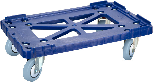 Тележка 600х400 серые резиновые колеса, Россия  синий, арт. 508-2 Тележка 600х400 серые резиновые колеса, Россия  синий, арт. 508-2