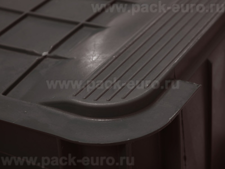 Ящик сплошной 710×500×455 мм, объем 122 л., арт.: 425, чёрный, код: 01615, арт. 425 ВС