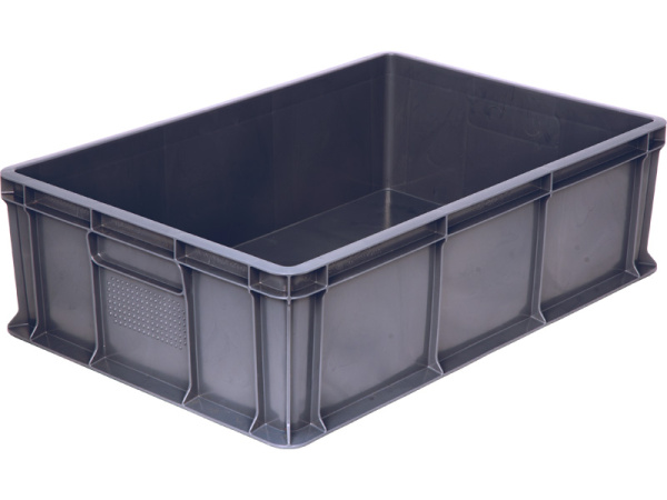 Ящик 600*400*180 мм сплошной без ручек серый, арт. 706.03.02 Ящик 600*400*180 мм сплошной без ручек серый, арт. 706.03.02