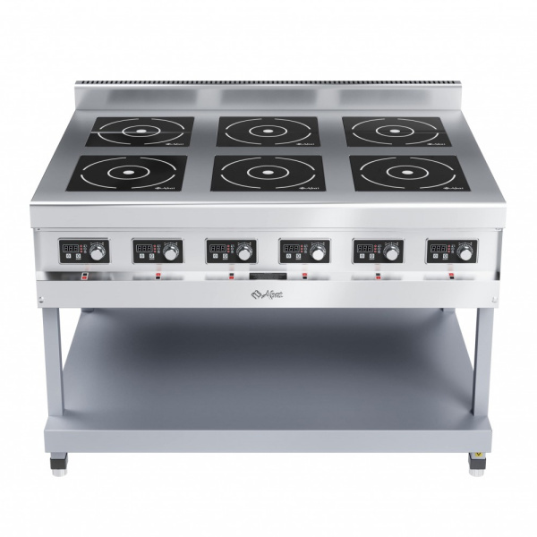 Плита индукционная 6-ти конфорочная КИП-69П-3,5, краш. подставка, арт. 71000019580