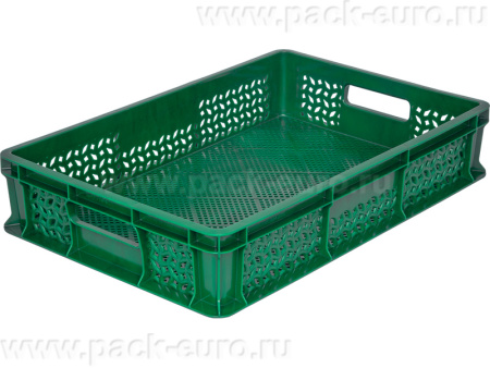 Ящик 600x400x120 с ручками перфорированный, код: 18436, арт. 704.01.01