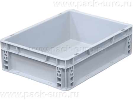 Ящик сплошной 400×300×120 мм, объем 14.4 л., арт.: SPK 4011, серый, код: 25243, арт. SPK 4011
