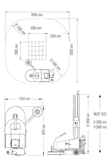 Паллетоупаковщик мобильный Pride 600В, арт. Pride 600 