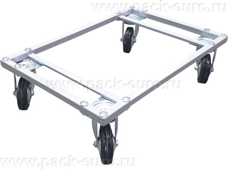 Тележка металл 600х400 для ящиков, колеса резиновые, арт. ТЛ-6040-1