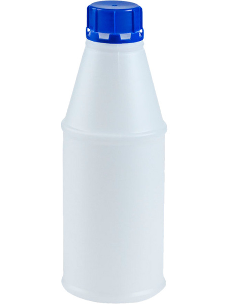 Бутыль 1л круглая с пробкой, неокрашенный, арт. ПБ 1-56