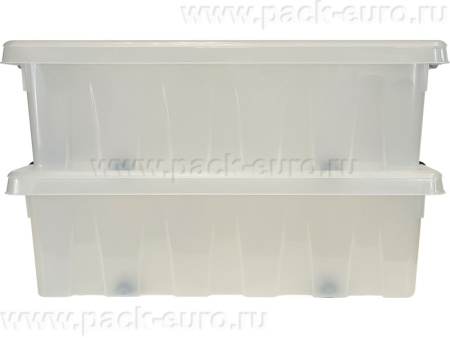 Ящик сплошной 580×390×180 мм, объем 35 л., арт.: Rox Box 35, прозрачный, код: 18708, арт. Rox Box 35