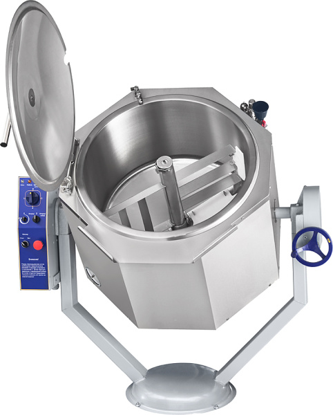 Котел пищеварочный КПЭМ-100-ОМР, миксер, руч.опрокидывание, цельнотянутый, арт.110000019425, арт. 11000019425 от компании Европактрейд