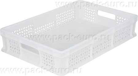 Ящик 600х400х120 мороз. перфорированный, с ручками  неокрашенный, арт. 704.01.01 м