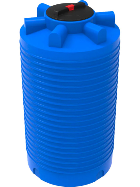 Емкость 500л. вертикальная, цилиндрическая, с крышкой  синий, арт. ЭВЛ-Т 500 Емкость 500л. вертикальная, цилиндрическая, с крышкой  синий, арт. ЭВЛ-Т 500