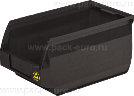 Ящик Verona 250х150х130 PP, черный антистатичный, арт. 5002 ESD, код: 12771, арт. 5002 ESD