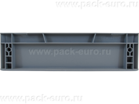 Ящик сплошной 400×300×120 мм, объем 14.4 л., арт.: SPK 4011, серый, код: 25243, арт. SPK 4011