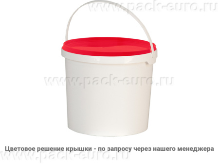 Ведро пластиковое 3 литра с крышкой, арт. ВП 3, код: 03820, арт. ВП 3