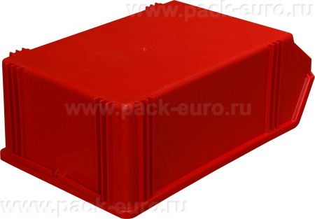 Ящик сплошной 500×310×183 мм, объем 28.37 л., арт.: 7965, красный, код: 00569, арт. 7965
