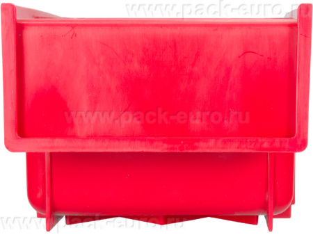 Ящик сплошной 170×105×80 мм, объем 1.43 л., арт.: 6001, красный, код: 10554, арт. 6001