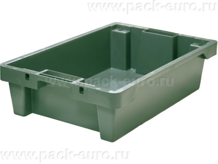 Ящик полимерный 600х400х150 сплошной с отверстиями, код: 32950, арт. 225