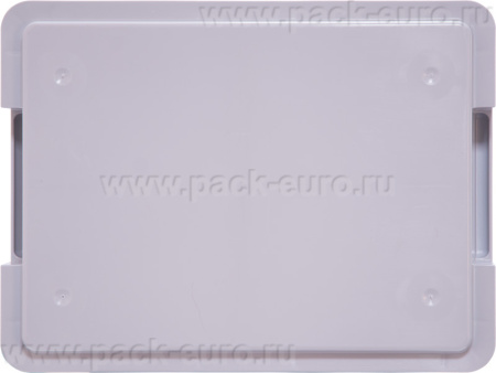 Ящик сплошной 400×300×75 мм, объем 6.4 л., арт.: 700.03.02 ГД, серый, код: 27597, арт. 700.03.02 М ГД