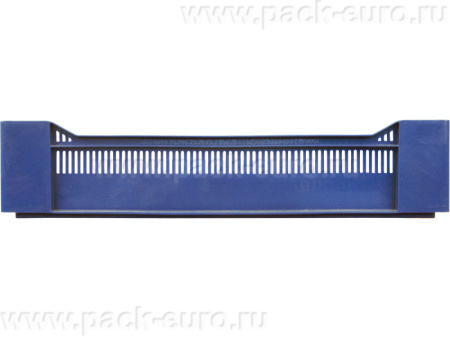 Ящик перфорированный 600×400×135, арт.: 120, объём 32.4, синий, код: 02365, арт. 120