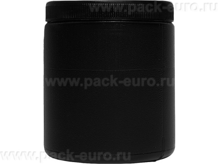 Банка п/э 0,9л. круглая, с крышкой, код: 32152, арт. БП 0,9к