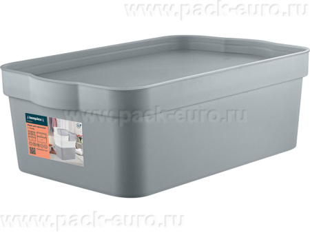 Ящик 320х211х110 6л. для хранения, с крышкой, вкладываемый, код: 36174, арт. Keeplex Trendy 6