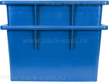 Ящик сплошной 385×385×225 мм, объем 23 л., арт.: 415, синий, код: 04777, арт. 415