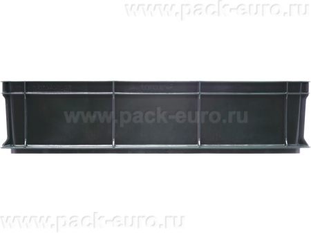 Ящик сплошной 600×400×140 мм, объем 27 л., арт.: 705.03.01, серый, код: 17616, арт. 705.03.01
