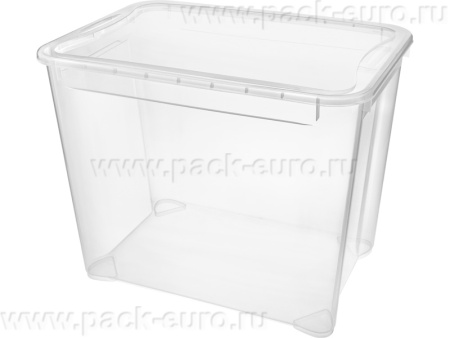 Ящик 555х390х435 70л. "Кристал"  прозрачный, арт. crystal 70