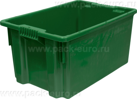 Ящик 600х400х300 сплошной  зелёный, арт. 601