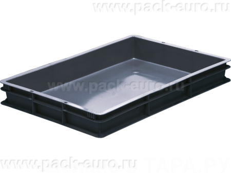 Ящик полимерный 600х400х75 сплошной , код: 36163, арт. 424 МСК ВС
