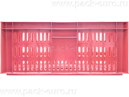 Ящик перфорированный 600×400×250, арт.: 201, объём 46, красный, код: 00375, арт. 201