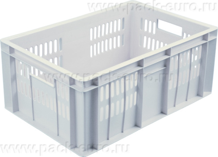 Ящик 600х400х250 мороз. дно сплошное, перфорированный  неокрашенный, арт. 201-1 м