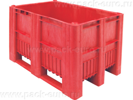 BoxPallet 1200х800х740 мм сплошной, арт. C-Box 1208 S (740) красный, код: 18896, арт. C-Box 1208 S (740) красный