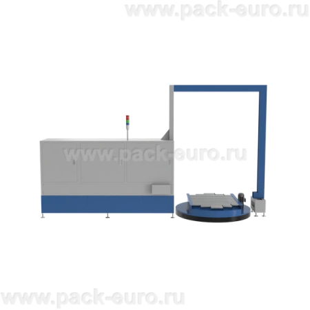 Стреппинг-машина PZO VSA-185R для вертикальной обвязки паллет с поворотной платформой