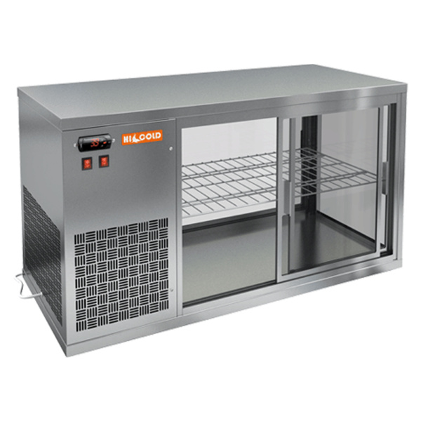 VRL 1100 L витрина охл. настольная кондитерская со стеклом, нерж., агрегат слева, 1100х500х600 мм, арт. 284818 от компании Европактрейд