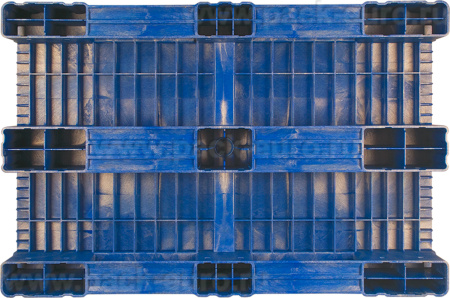 Паллет 1200x800х150 сплошной, на 3-х полозьях, арт. TR 1208-1 синий, код: 08695, арт. TR 1208-1 синий