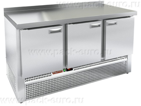 GNE 111/BT W стол охл.(-10-18), 3 двери, 1485х700х850мм, ниж.распол.агрегата, пластифик., HICOLD RUS, арт. 281795 от компании Европактрейд