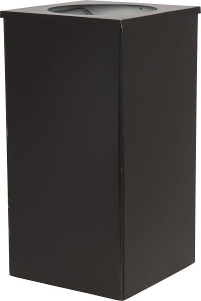 Урна 80 литров Квадро-24 черный, арт. Квадро-24 черный